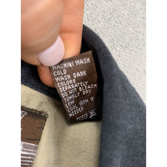 Outlaw Western Wear Men's XXL Two-Tone Beige & Black Button-Down Shirt - Picture 10 of 13